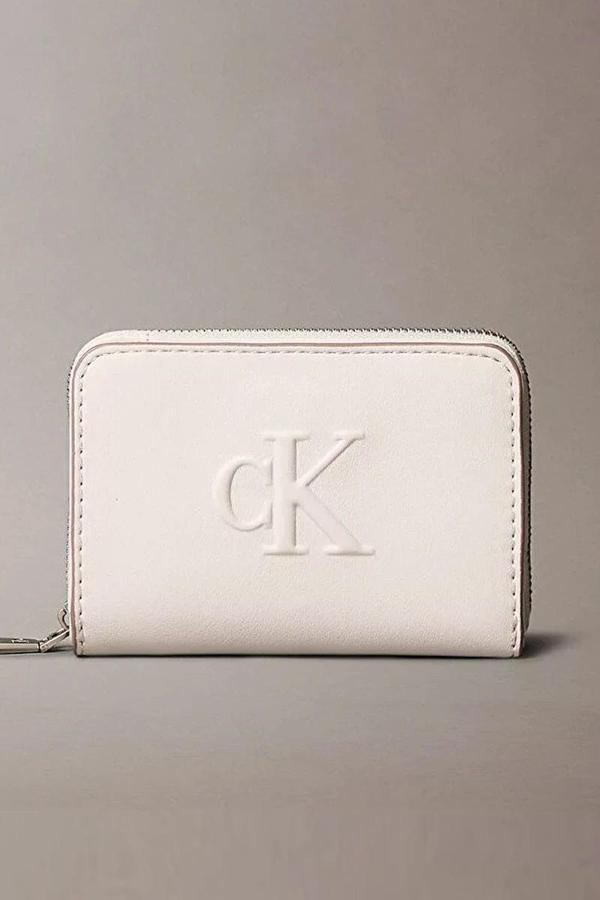 Calvin Klein SCULPTED MED FLAP ZIP AROUND Kadın  Cüzdan LV04K1004G-WGY - Image 1