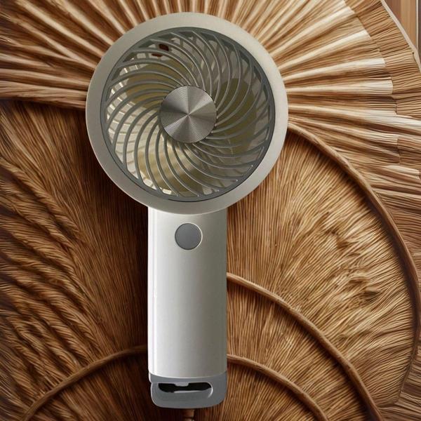 USB ile Şarj Olabilen 3 Ayarlı Fan Modlu Çanta Tipi El Fanı (5060) - Image 1