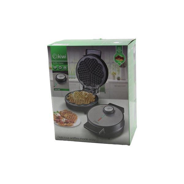 KİWİ KSM-2442 ELEKTRİKLİ WAFFLE MAKİNESİ 1200W ISI AYAR ANAHTARI - IŞIKLI ISI GÖSTERGE 5-DİLİM=KALPY APIŞMAZ PLAKA (5060) - Image 1