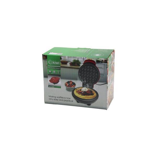 KİWİ KSM-2400W MİNİ WAFFLE MAKİNESİ 350W ÇAP:12CM OTOMATİK TERMOSTAT YAPIŞMAZ PLAKAGÜÇ GÖSTERGE IŞIK (5060) - Image 1