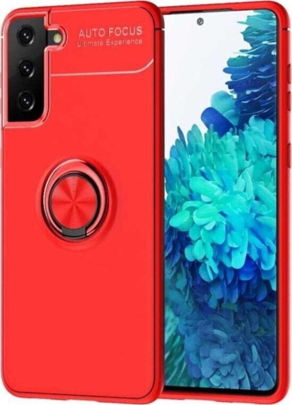 Coverzone Galaxy S21 Plus Novel Silikon Kılıf Kırmızı - Image 1