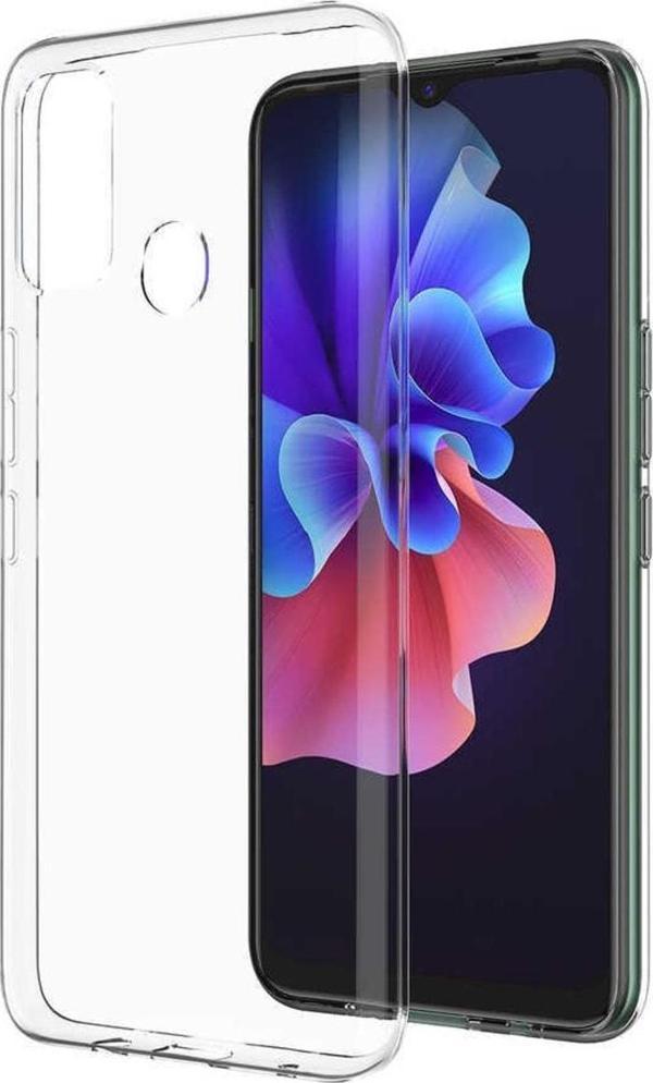 Coverzone Tecno Spark 7t Ile Uyumlu Kılıf Süper Şeffaf Silikon Kapak Şeffaf - Image 1