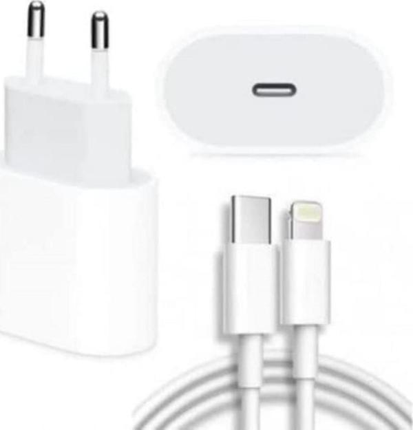 Coverzone 20w Adapter Usb-c To Lightning Kablo Lightning Girişli Cihazlar Için Uyumlu Şarj Seti Seyahat Şarj - Image 1