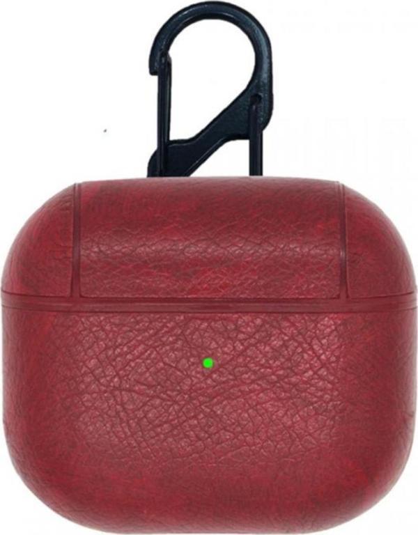 Coverzone 3 Için Brayn Style Kulaklık Koruyucu Çengelli Suni Deri Kılıf Kırmızı - Image 1
