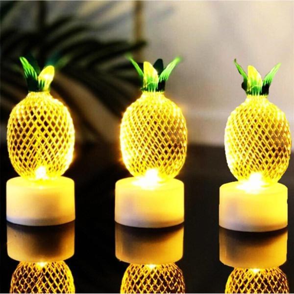 Coverzone 3'lü Ananas Mini Pilli Led Lamba - Image 1