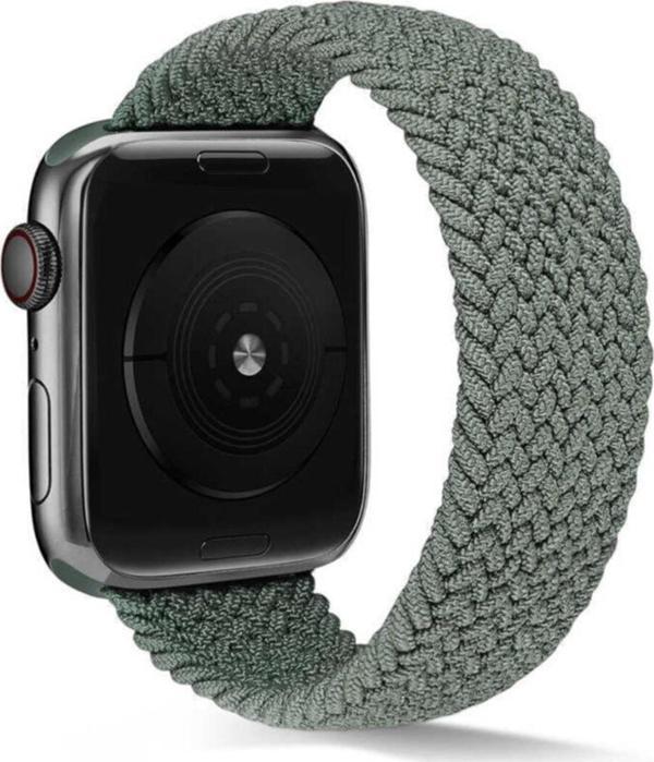 Coverzone Apple Watch 44mm Knitting Braid Large Kordon Koyu Yeşil - Image 1