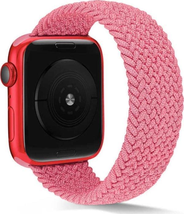 Coverzone Apple Watch 38mm Knitting Braid Medium Kordon Pembe - Image 1