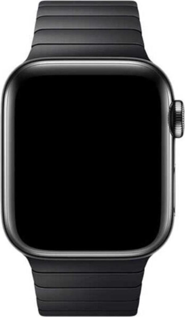 Coverzone Apple Watch 38mm Sigma Metal Kordon Siyah - Image 1