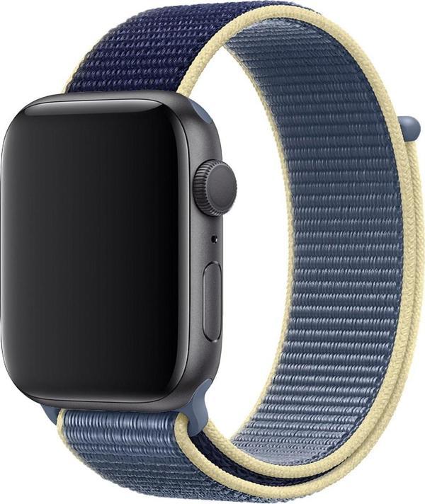 Coverzone Apple Watch 38mm Uyumlu Kayış Spor Loop Kordon Alaska Mavi - Image 1