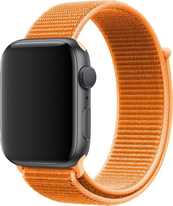 Coverzone Apple Watch 38mm Uyumlu Kayış Spor Loop Kordon Turuncu - Image 1