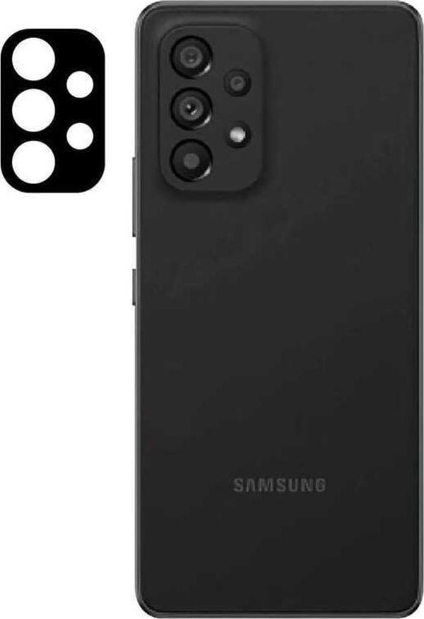 Coverzone Galaxy A53 5g Için Uyumlu 3d Curve Kamera Camı Siyah - Image 1