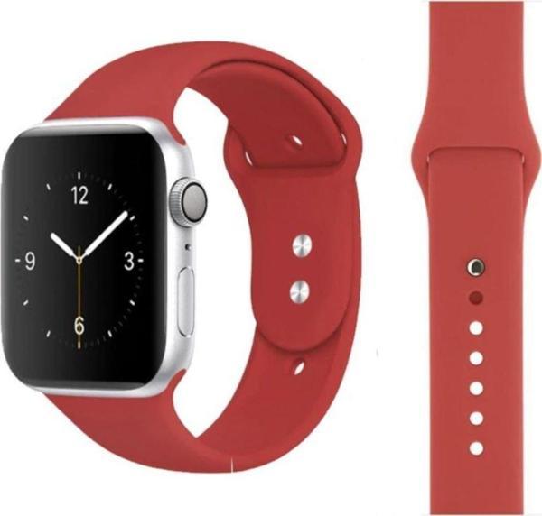 Coverzone Apple Watch Için 42mm Saat Kayışı Ent Kırmızı Kaliteli Termoplastik - Image 1