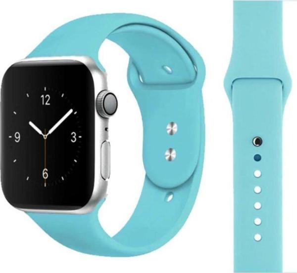 Coverzone Apple Watch Için 42mm Saat Kayışı Ent Turkuaz Kaliteli Termoplastik - Image 1