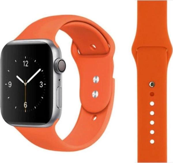 Coverzone Apple Watch Için 42mm Saat Kayışı Ent Turuncu Kaliteli Termoplastik - Image 1