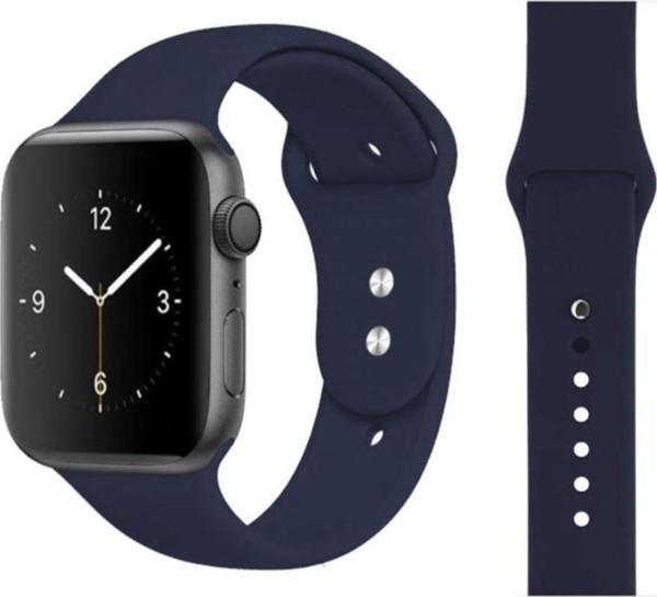 Coverzone Apple Watch Için 44mm Saat Kayışı Ent Koyu Lacivert Kaliteli Termoplastik - Image 1