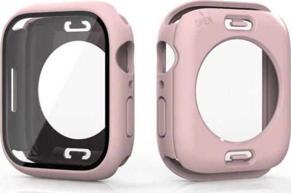 Coverzone Apple Watch Ile Uyumlu 44mm 360 Derece Korumalı Kasa Ve Ekran Koruma Sempiternal Watch Gard Pembe - Image 1