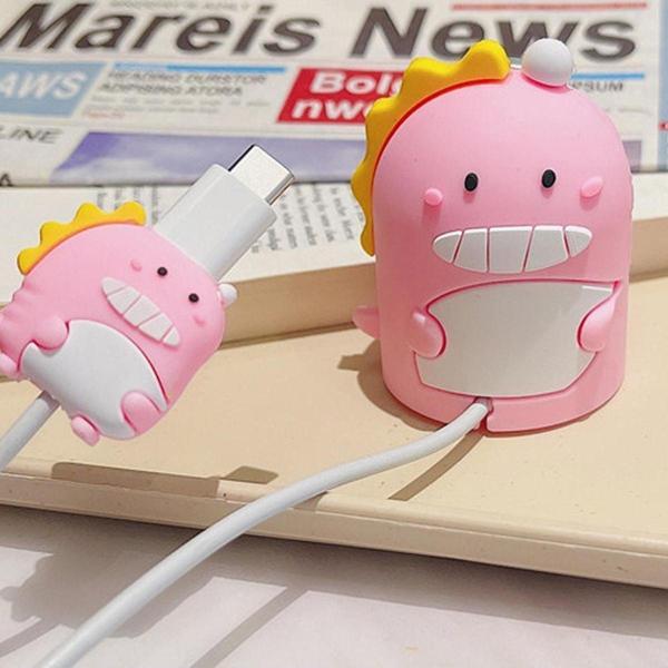 Coverzone Apple Watch ile uyumlu Cartoon Desenli Kablo Koruması Cartoon Saat Şarj Standı - Image 1