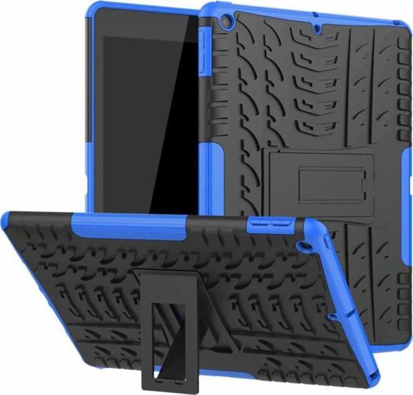 Coverzone Apple Ipad Pro 11" Inç 2018 Kılıf Standlı Darbe Koruyucu Zırh Croc Mavi - Image 1