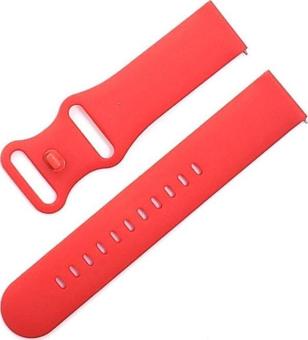 Coverzone Apple Watch 4 Ile Uyumlu Kayış Yumuşak Çift Tokalı 38-40mm Termoplastik Kordon Kırmızı - Image 1