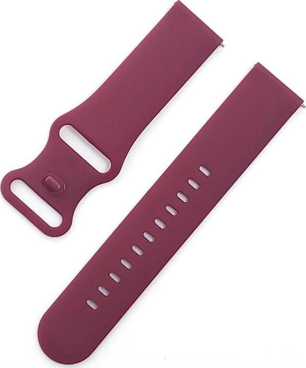 Coverzone Apple Watch 4 Ile Uyumlu Kayış Yumuşak Çift Tokalı 38-40mm Termoplastik Kordon Mor - Image 1