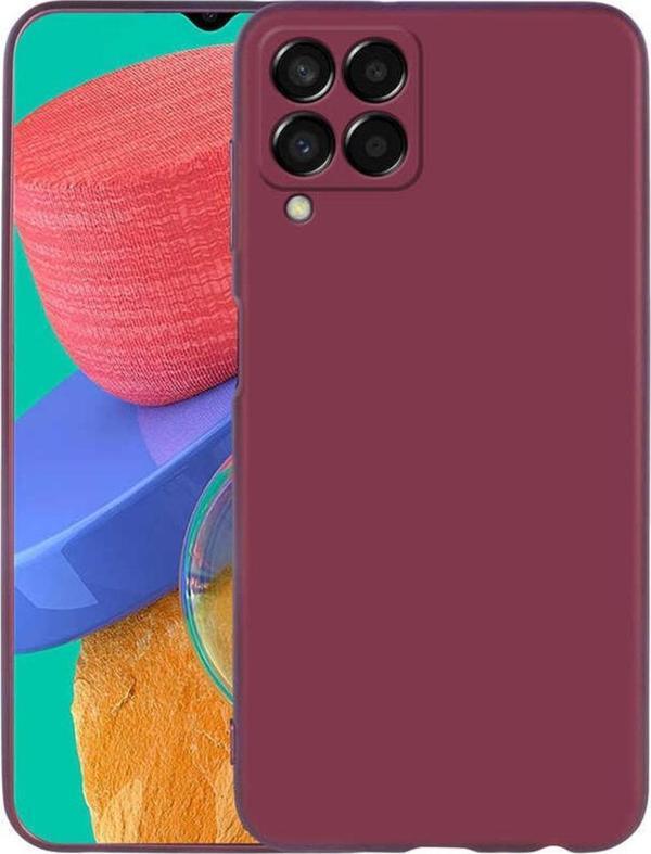 Coverzone Galaxy M33 Ile Uyumlu Kılıf Premier Silikon Kapak Mürdüm - Image 1