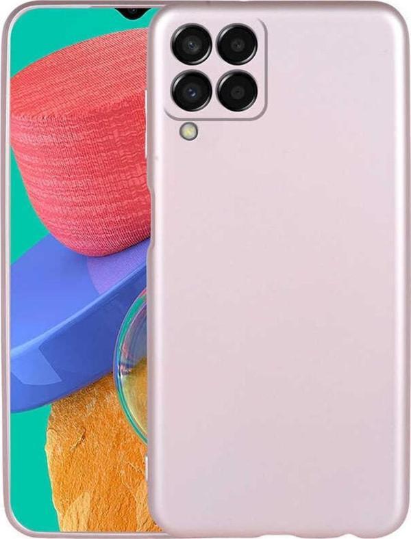 Coverzone Galaxy M33 Ile Uyumlu Kılıf Premier Silikon Kapak Rosegold - Image 1