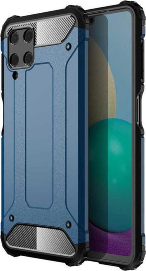 Coverzone Galaxy M32 Kılıf Kılıf Shockproof Slikon Zırh Mavi - Image 1