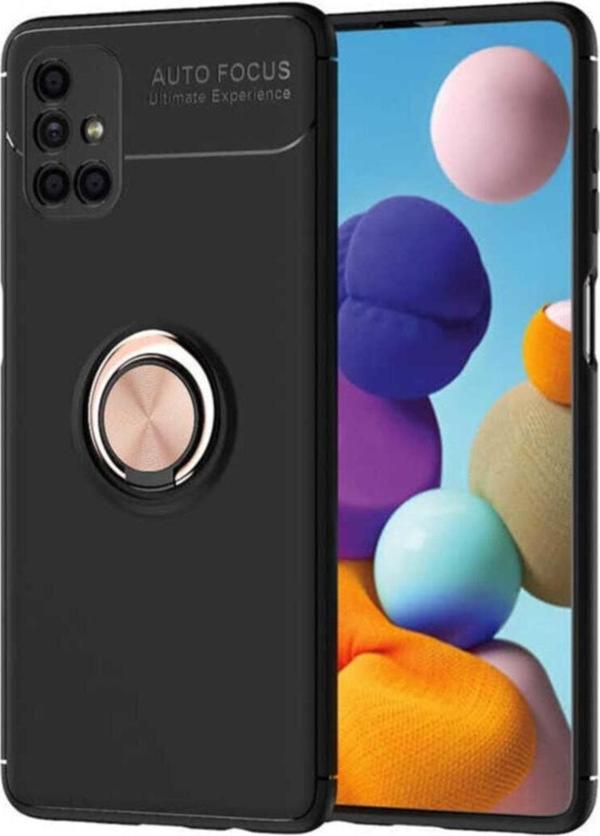 Coverzone Galaxy M51 Novel Silikon Kılıf Siyah-rose Gold - Image 1