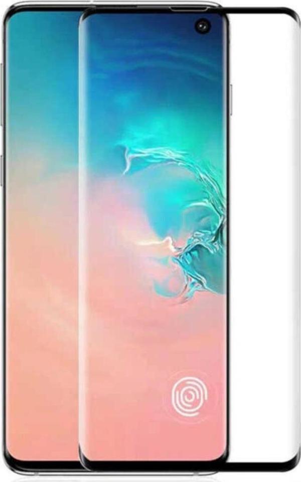 Coverzone Galaxy S20 Plus Uyumlu Kavisli Tam Yapışan Cam Ekran Koruyucu - Image 1