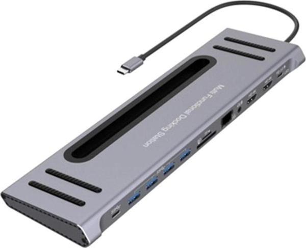 Coverzone Macbook ,pc ,tablet Için !2 In 1 Multifunctional Dock Isstasyonu , Hdmi X 2 Lan , Pd 3.0 Usb X4 - Image 1
