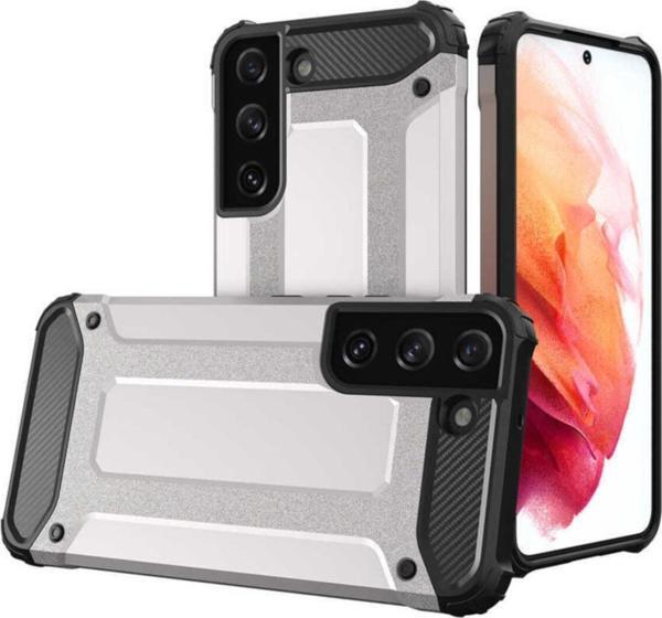 Coverzone Galaxy S22 Plus Kılıf Shockproof Zırh Koruma Gri - Image 1