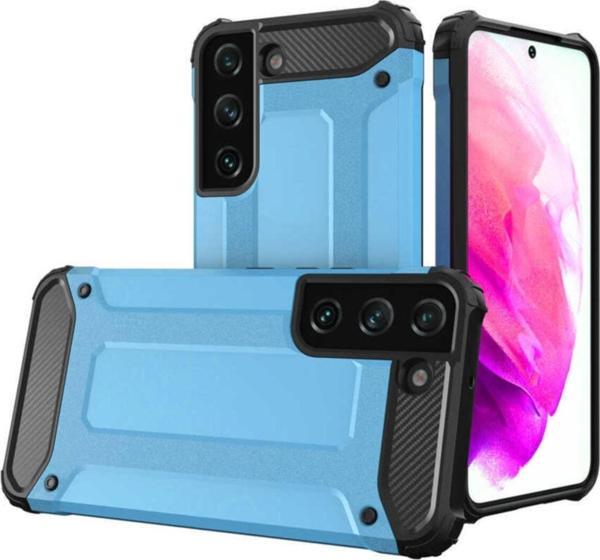 Coverzone Galaxy S22 Plus Kılıf Shockproof Zırh Koruma Mavi - Image 1
