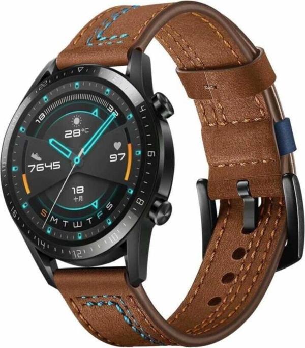 Coverzone Galaxy Watch 42mmderi Kordon Kahverengi - Image 1