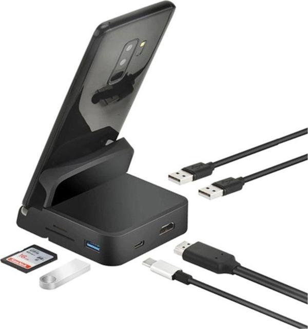 Coverzone Type-c To 3*usb 3.0 4k Full Hd Hdmı Sd Tf Kart Girişli Pd Aktarım Çoklayıcı Hub Adaptör - Image 1