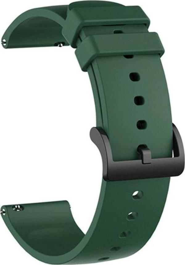 Coverzone Galaxy Watch Active 2 44mm Ile Uyumlu Spor Kordon Quintessential Kayış Koyu Yeşil - Image 1