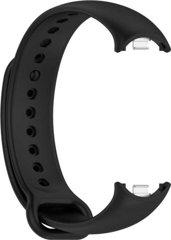 Coverzone Xiaomi Mi Band 8 Ile Uyumlu Akıllı Bileklik Kayışı Kaliteli Termoplastik Kordon Siyah - Image 1