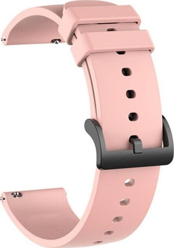 Coverzone Galaxy Watch Active 2 44mm Ile Uyumlu Spor Kordon Quintessential Kayış Toz Pembe - Image 1