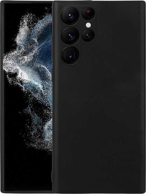 Coverzone Galaxy S22 Ultra Ile Uyumlu Kılıf Mara Silky Termoplastik Kılıf Siyah - Image 1