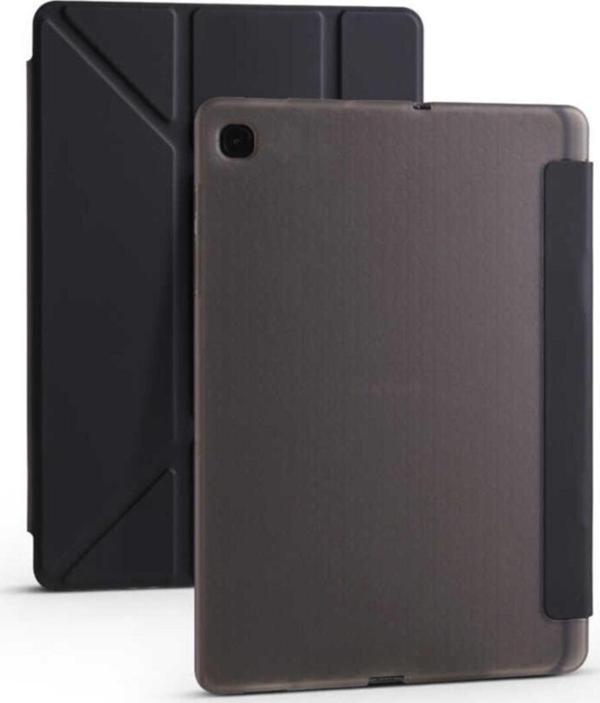 Coverzone Galaxy Tab A7 10.4 T500 2020 Tofu Folding Kalem Tutacaklı Standlı Kılıf Siyah - Image 1