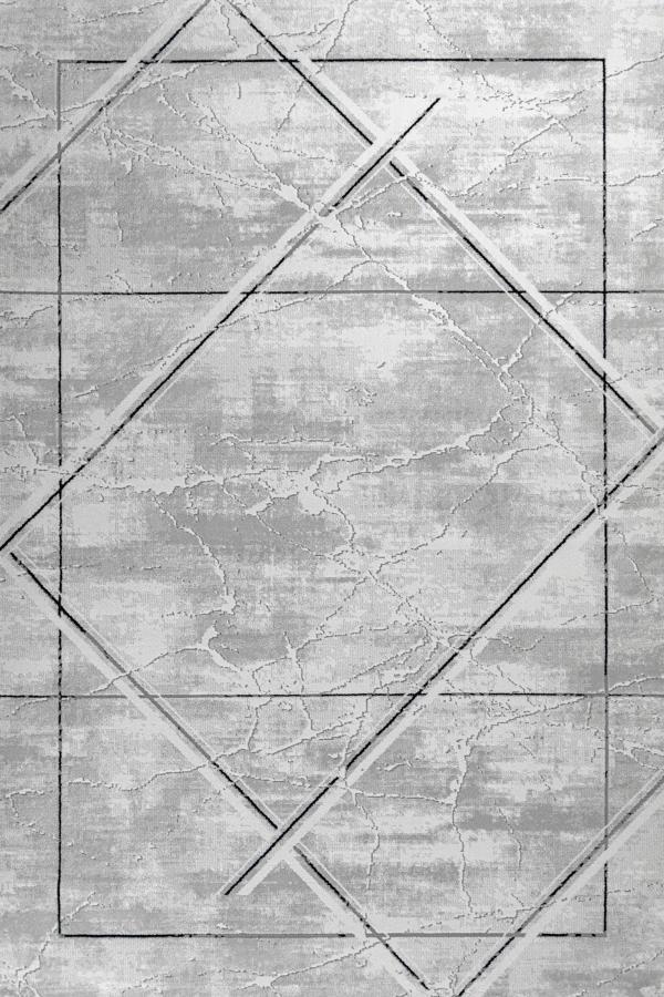 Gri Geometrik Etnik Modern Desenli Pamuk Makinada Yıkanabilir Hav Toz Vermez Leke Tutmayan Kaymaz Taban Dijital Makine Baskı Salon Yolluk Mutfak Halı - Image 1