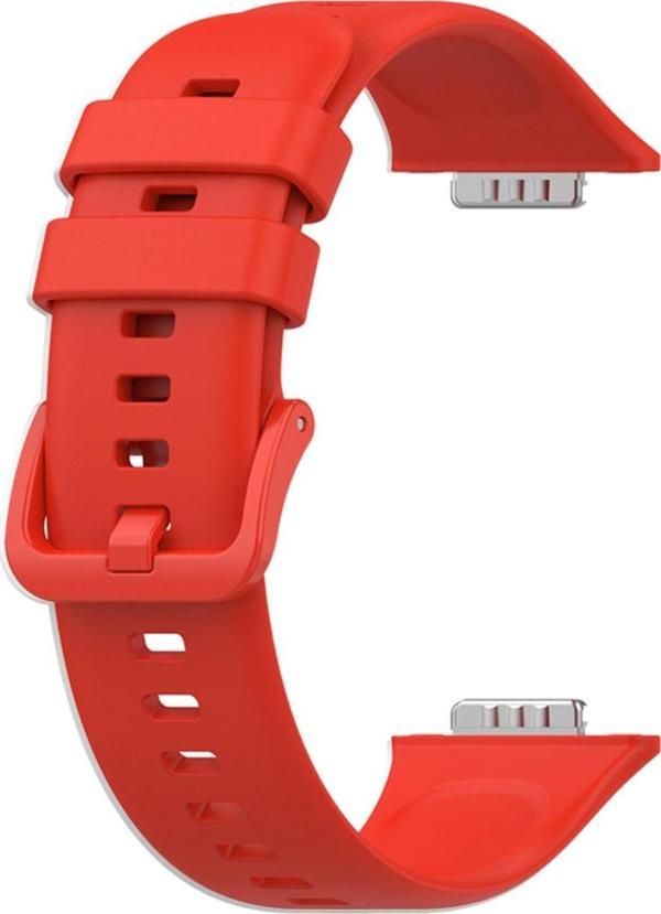 Coverzone Huawei Watch Fit 2 Ile Uyumlu Saat Kayışı Uyumlu Spor Saat Kontrast Renkli Lagniappe Silikon Kordon - Image 1