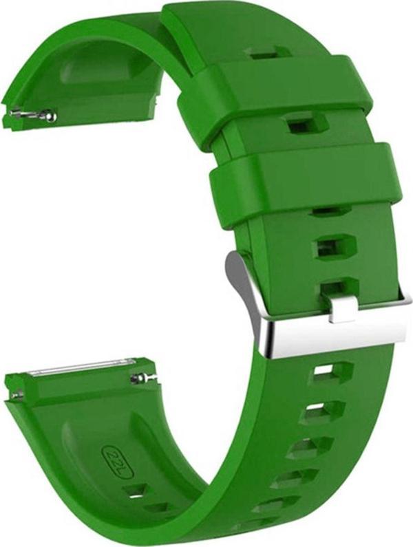 Coverzone Huawei Watch Gt3 Pro Ile Uyumlu 46 Mm Çapraz Silikon Kayış Kordon Yeşil - Image 1