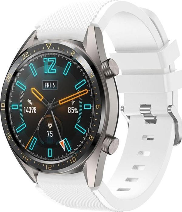 Coverzone Huawei Watch Gt3 Pro Ile Uyumlu 46 Mm Classic Frontier Kayış Kordon Beyaz - Image 1