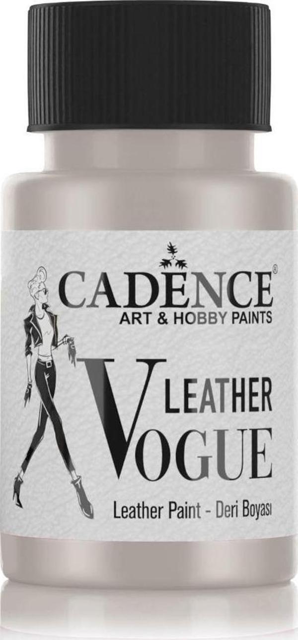 Cadence LEATHER VOGUE DERİ BOYASI METALİK LVM-07 GÜMÜŞ 50 ML - Image 1