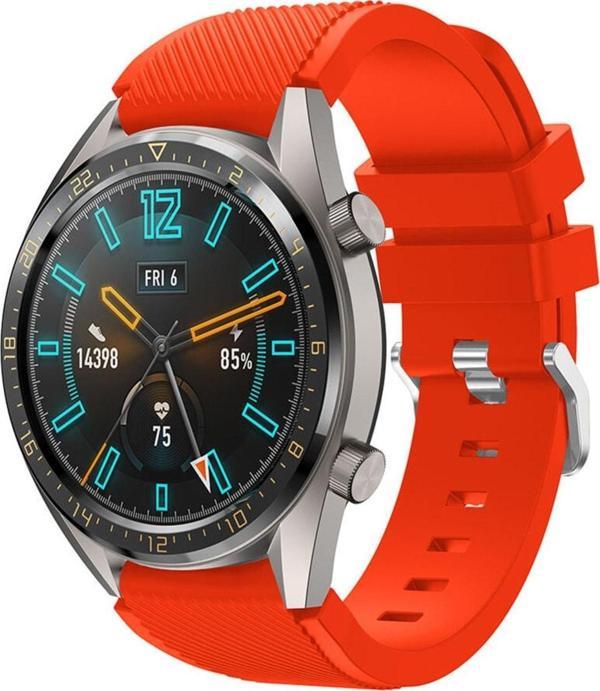 Coverzone Huawei Watch Gt3 Pro Ile Uyumlu 46 Mm Classic Frontier Kayış Kordon Kırmızı - Image 1