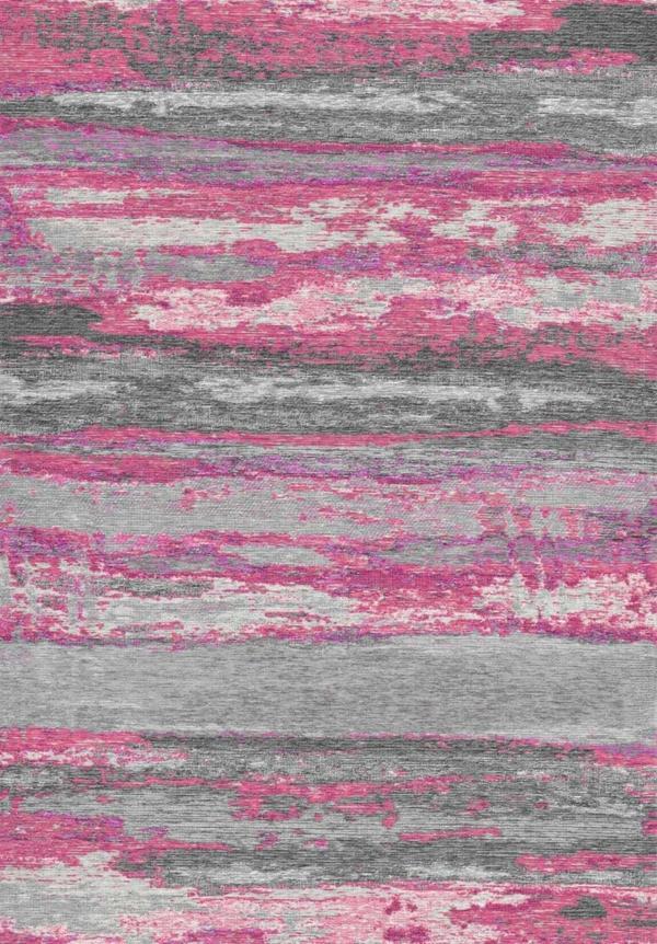 Ryazan Pembe Modern Etnik Desenli Pamuk Makinada Yıkanabilir Hav Toz Vermez Leke Tutmayan Kaymaz Taban Dijital Makine Baskı Salon Yolluk Mutfak Halı - Image 1