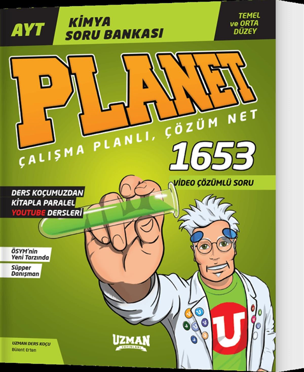 Uzman Yayınları Ayt Kimya Planet Temel ve Orta Düzey Soru Bankası - Uzman Yayınları - Image 1