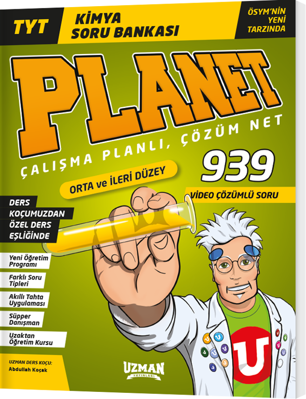 Uzman Yayınları Tyt Kimya Planet Orta ve İleri Düzey Soru Bankası - Uzman Yayınları - Image 1