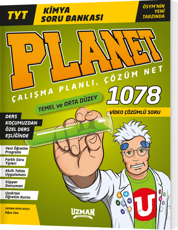Uzman Yayınları Tyt Kimya Planet Temel ve Orta Düzey Soru Bankası - Uzman Yayınları - Image 1