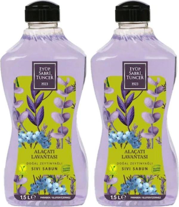 Eyüp Sabri Tuncer Sıvı Sabun Alaçatı Lavantası 1500 Ml X 2 Adet - Image 1